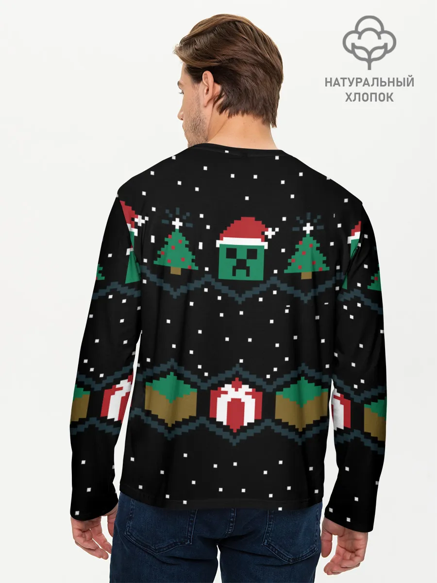 Мужской лонгслив базовый / MINECRAFT