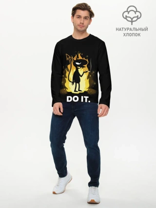 Мужской лонгслив базовый / Чертенок Do it