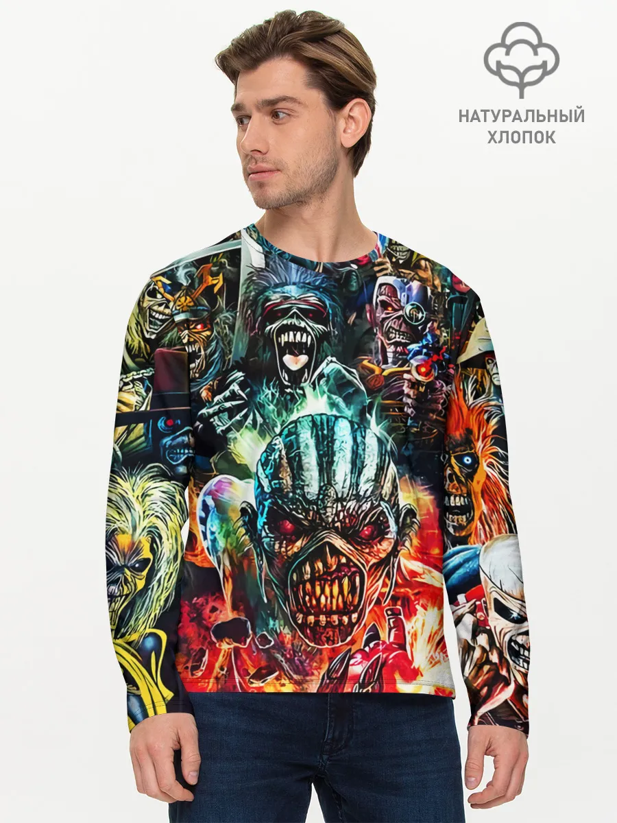 Мужской лонгслив базовый / Iron Maiden