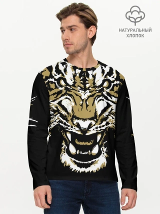 Мужской лонгслив базовый / Рычание джунглей