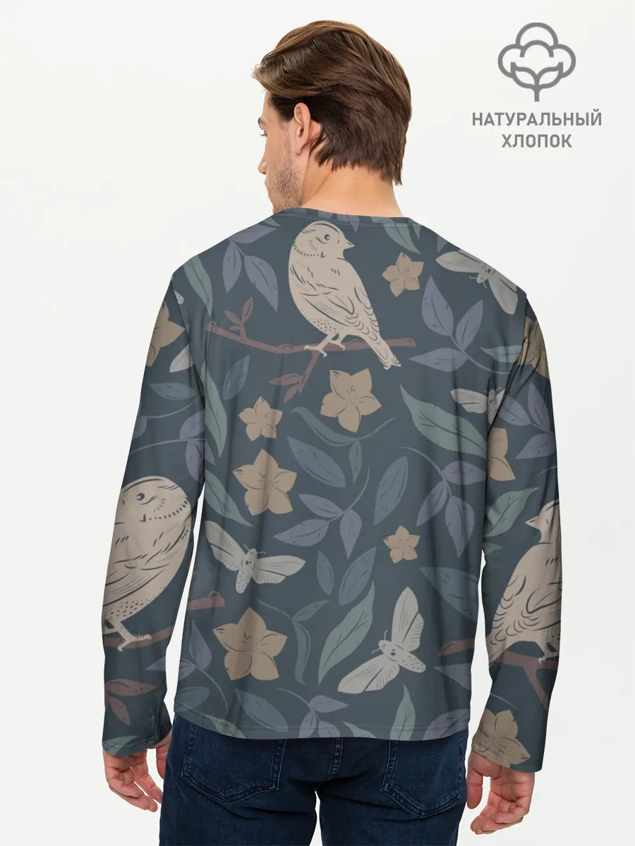 Мужской лонгслив базовый / Летняя полночь