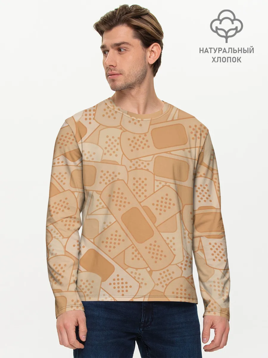 Мужской лонгслив базовый / Просто пластыри