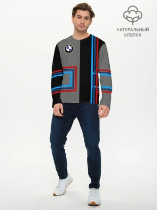 Мужской лонгслив базовый / Автомобиль BMW | БМВ