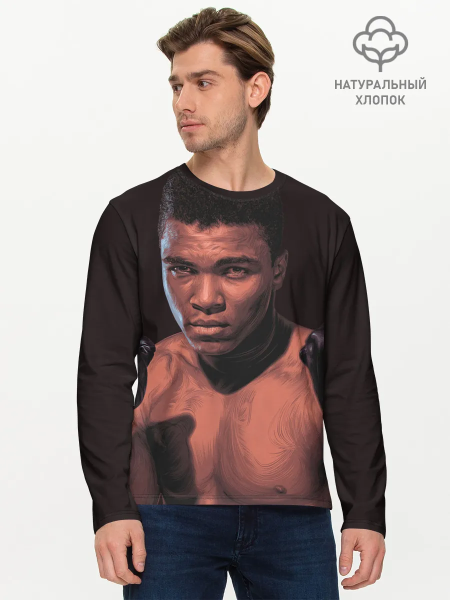 Мужской лонгслив базовый / Перед боем