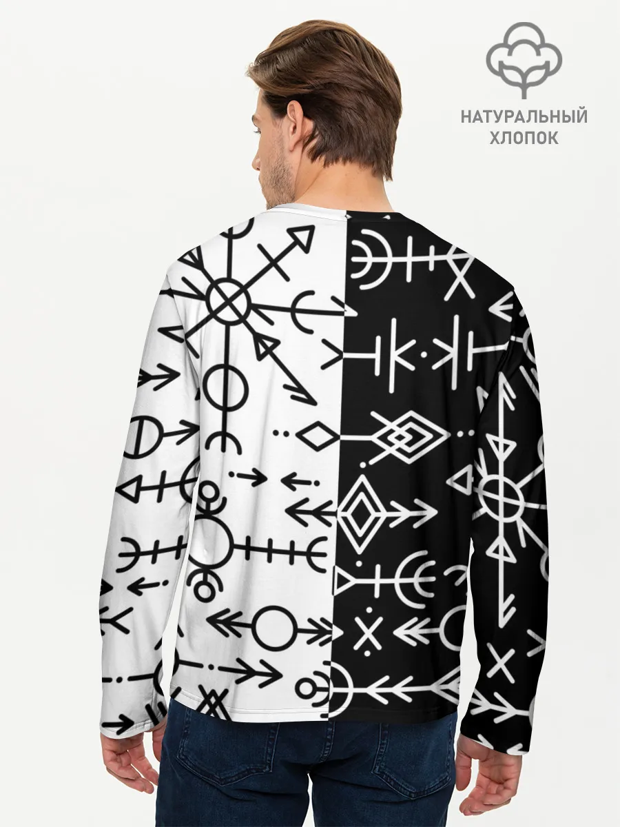 Мужской лонгслив базовый / ДРЕВНИЕ СЛАВЯНСКИЕ РУНЫ