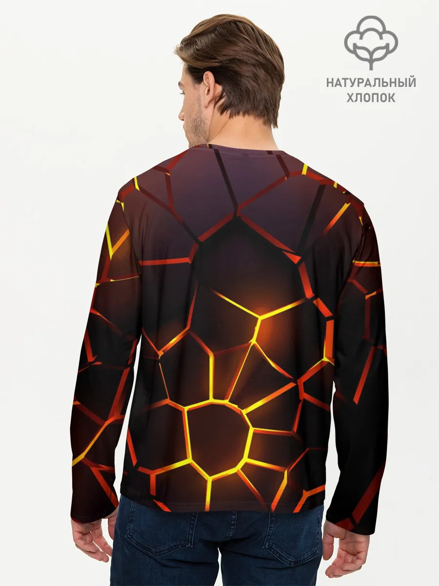 Мужской лонгслив базовый / Митсубиси подсветка 3D плит