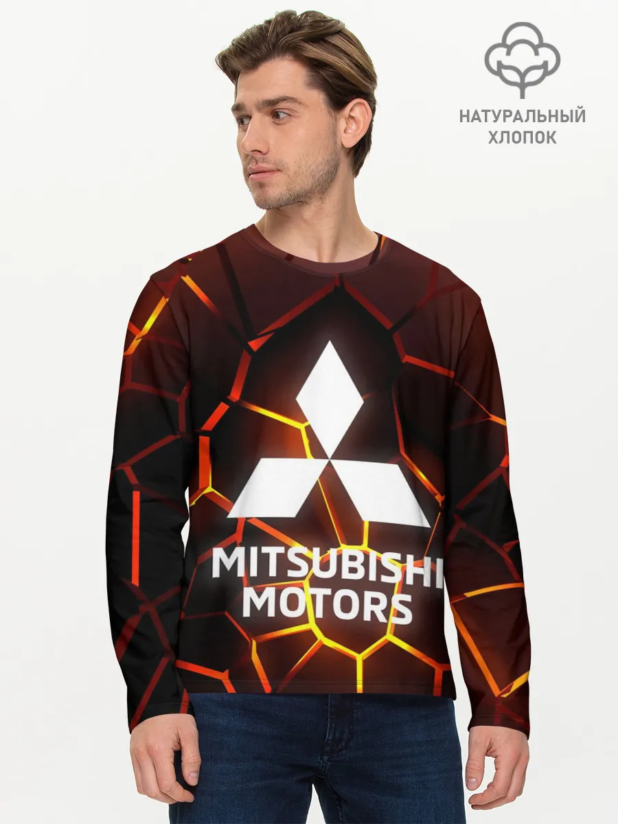 Мужской лонгслив базовый / 3D плиты с подсветкой | Митсубиси