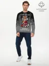 Мужской лонгслив базовый / Keep calm and Merry Christmas