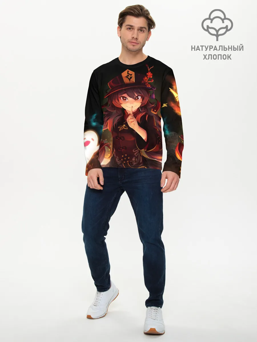 Мужской лонгслив базовый / Hu Tao GENSHIN IMPACT