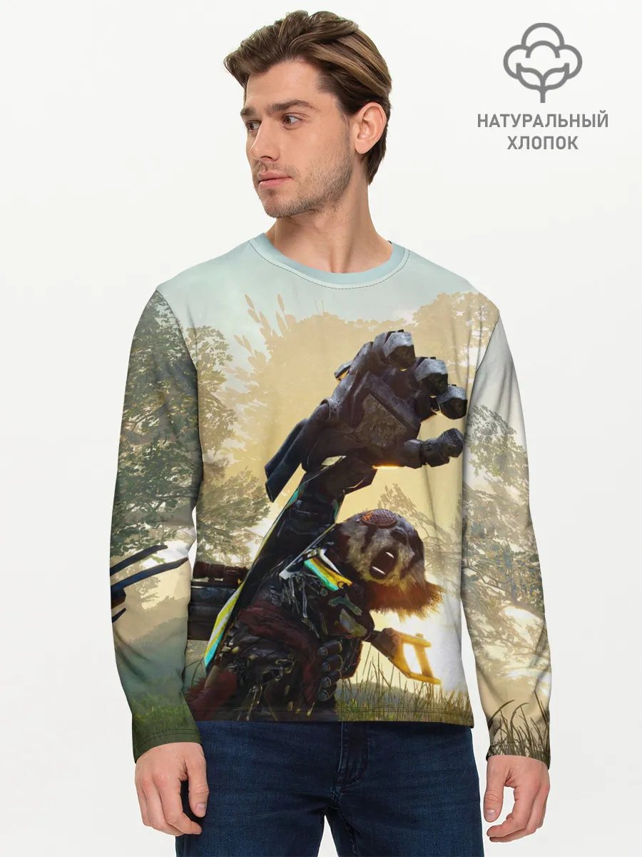 Мужской лонгслив базовый / Biomutant | Биомутант рука