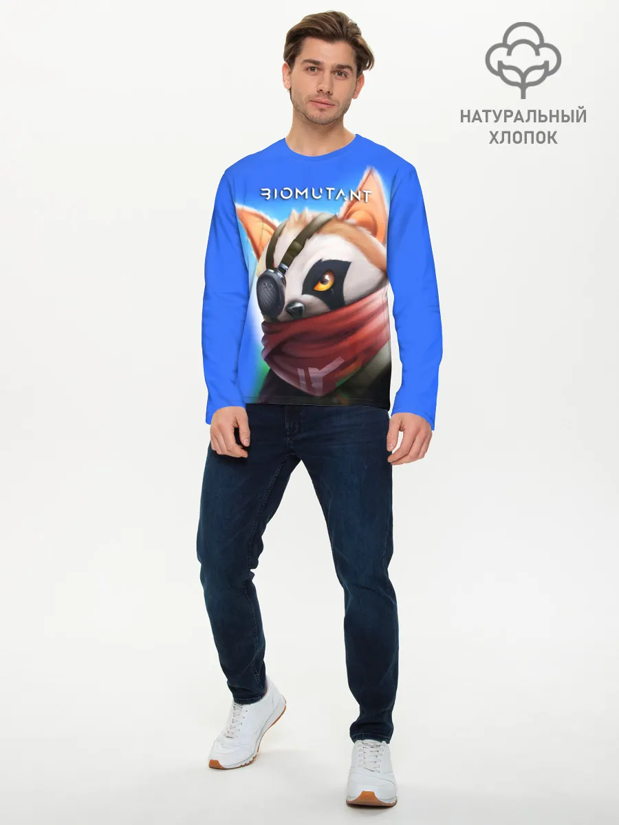 Мужской лонгслив базовый / Biomutant | Биомутант рисунок