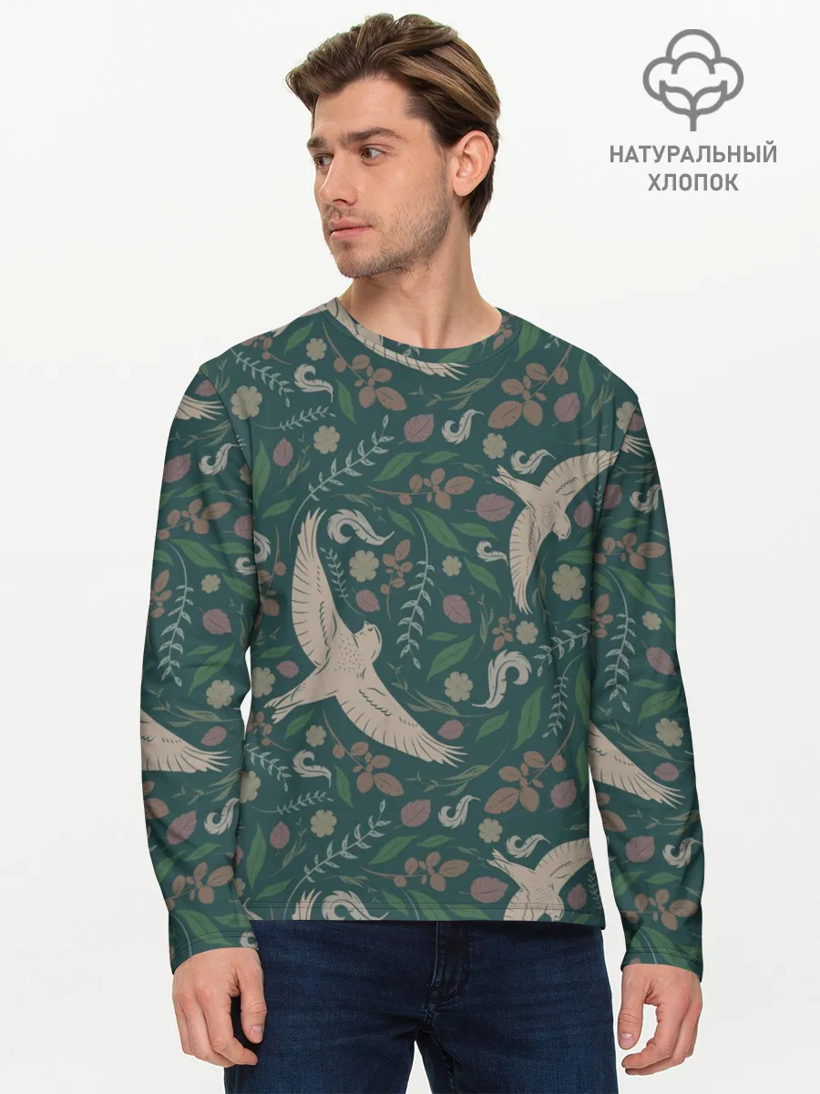 Мужской лонгслив базовый / Ласточкина политра