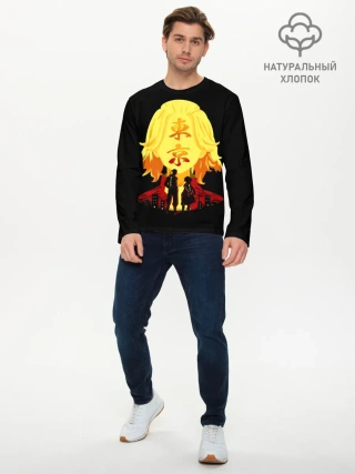 Мужской лонгслив базовый / Токийские мстители: Майки и Дракен