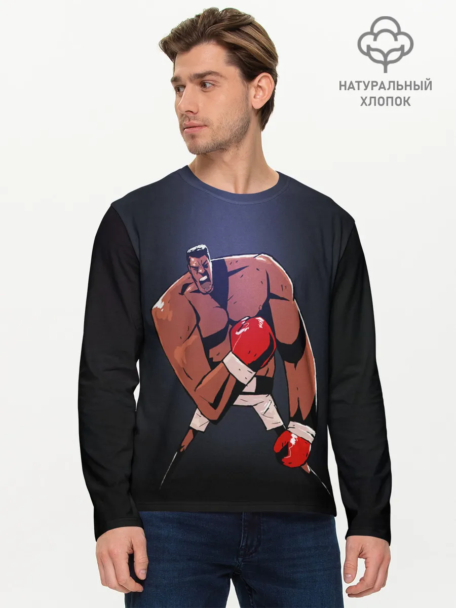 Мужской лонгслив базовый / Мультяшный Али