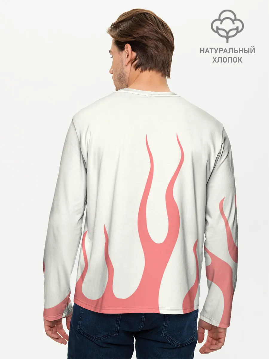 Мужской лонгслив базовый / Тревис в огне