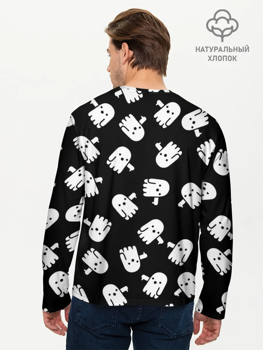 Мужской лонгслив базовый / BOO! ПРИВЕДЕНИЕ ХЕЛЛОУИН