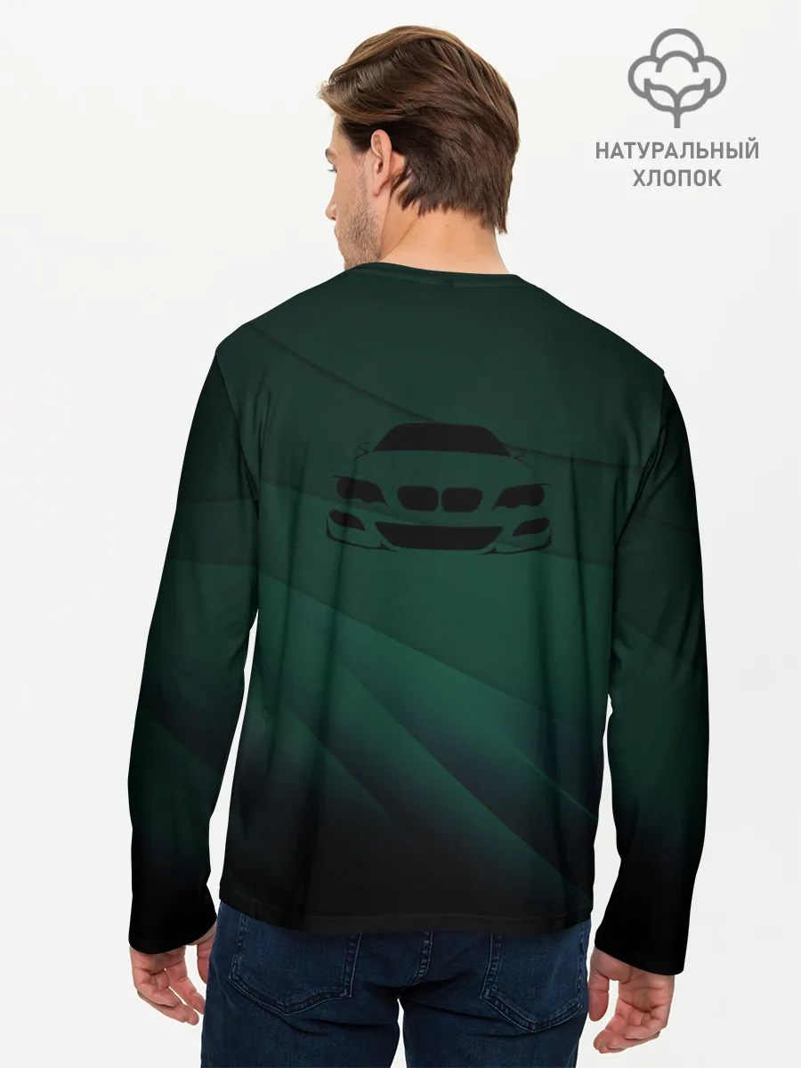 Мужской лонгслив базовый / GREEN BMW