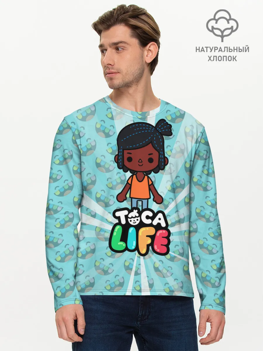 Мужской лонгслив базовый / Toca Life World