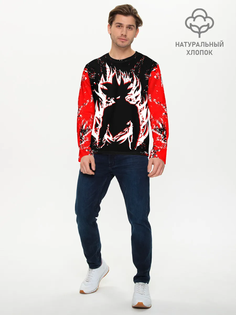 Мужской лонгслив базовый / dragon ball super.