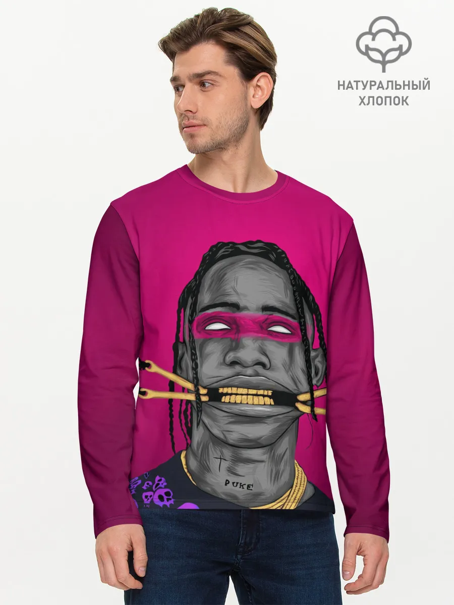 Мужской лонгслив базовый / Dangerous Travis