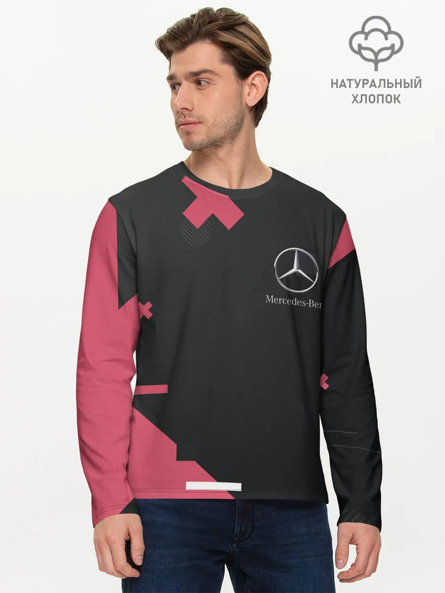 Мужской лонгслив базовый / Мерседес / Mersedes