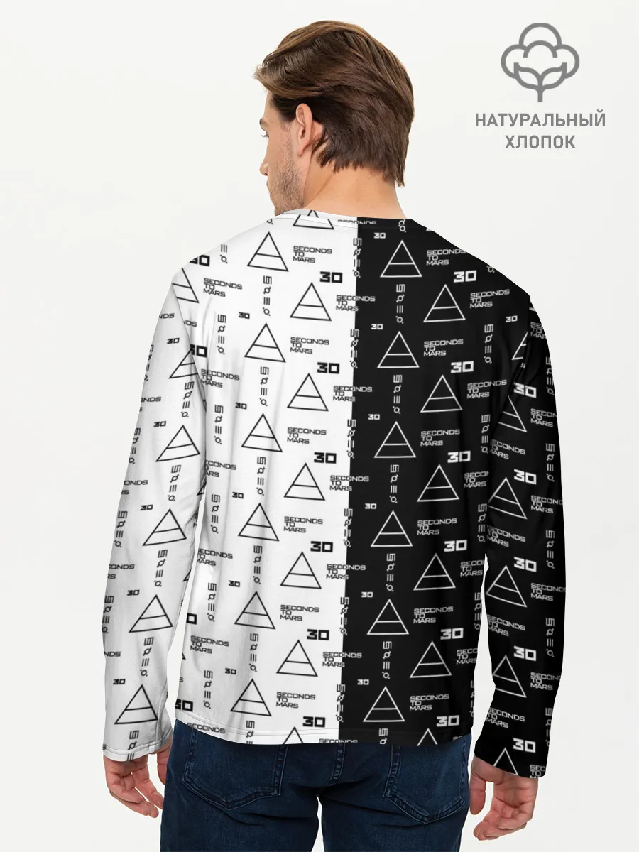 Мужской лонгслив базовый / 30 Seconds to Mars