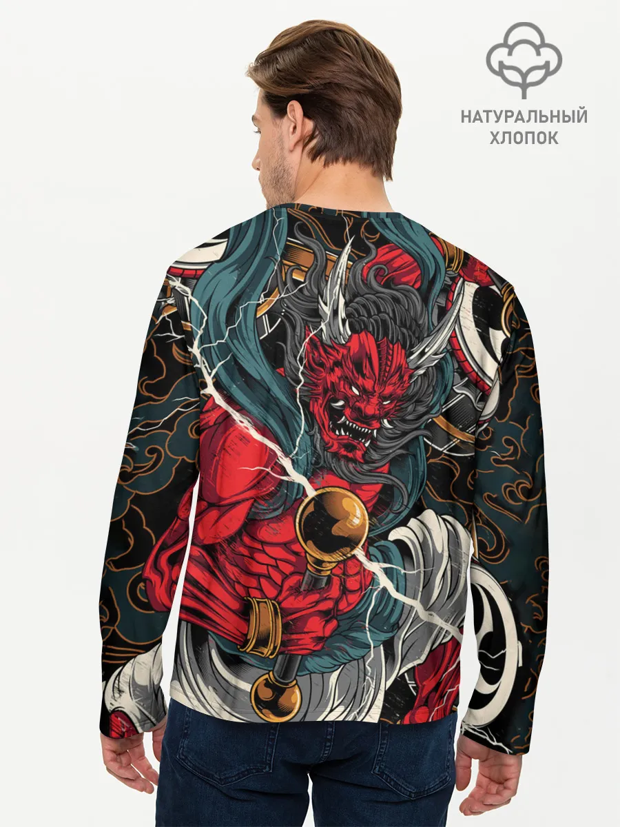 Мужской лонгслив базовый / БОГ ГРОМА РАЙДЗИН