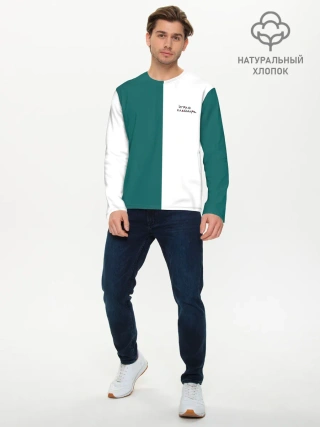 Мужской лонгслив базовый / ИГРА В КАЛЬМАРА | РУС ЛОГО