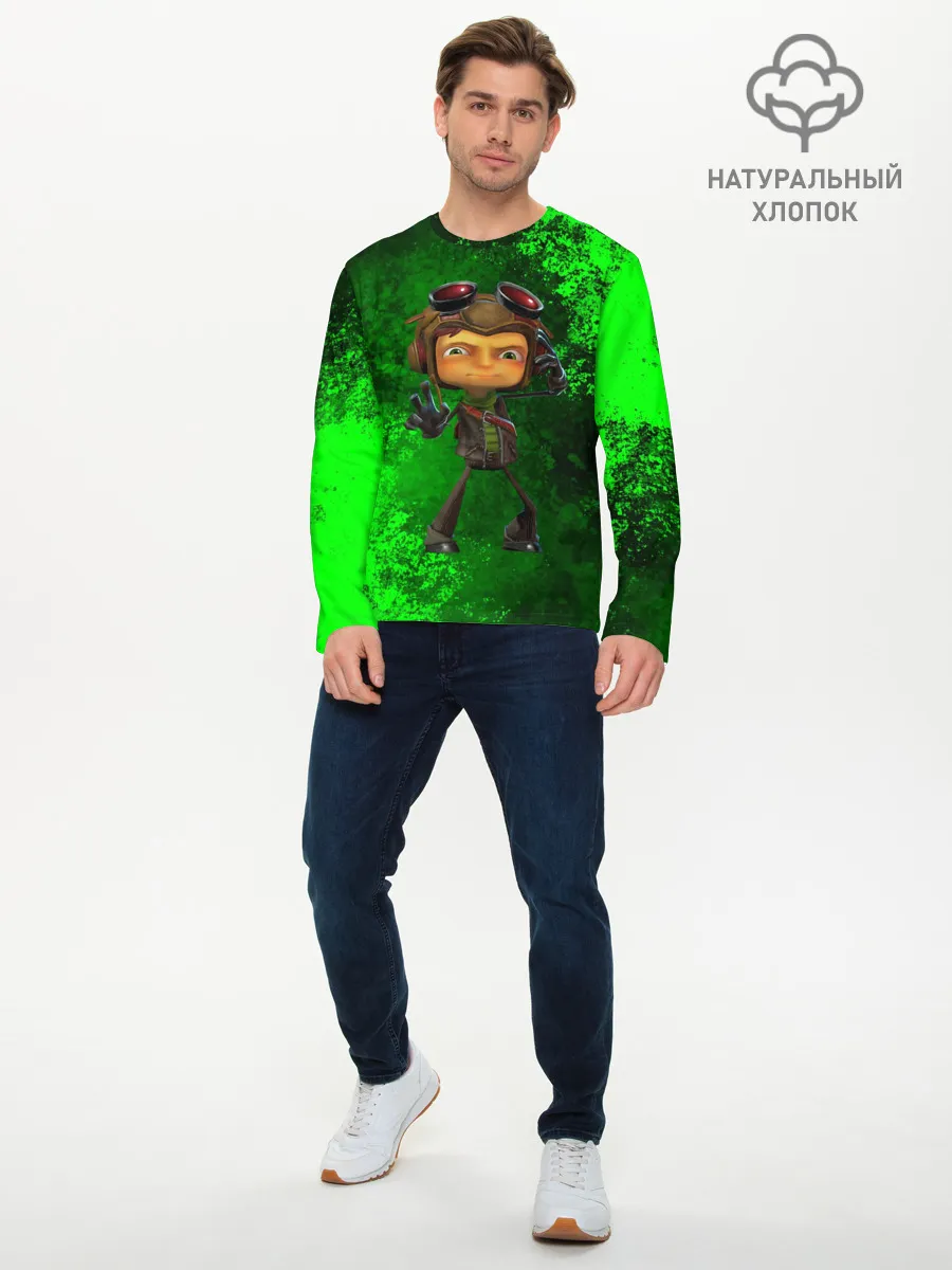 Мужской лонгслив базовый / Psychonauts 2 | Распутин