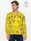 Мужской лонгслив базовый / ПИКАЧУ ПОКЕМОН PIKA PIKA