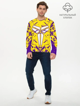 Мужской лонгслив базовый / ЛЕЙКЕРС| LOS ANGELES LAKERS,