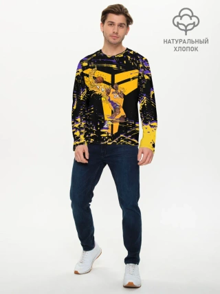 Мужской лонгслив базовый / Los angeles lakers NBA