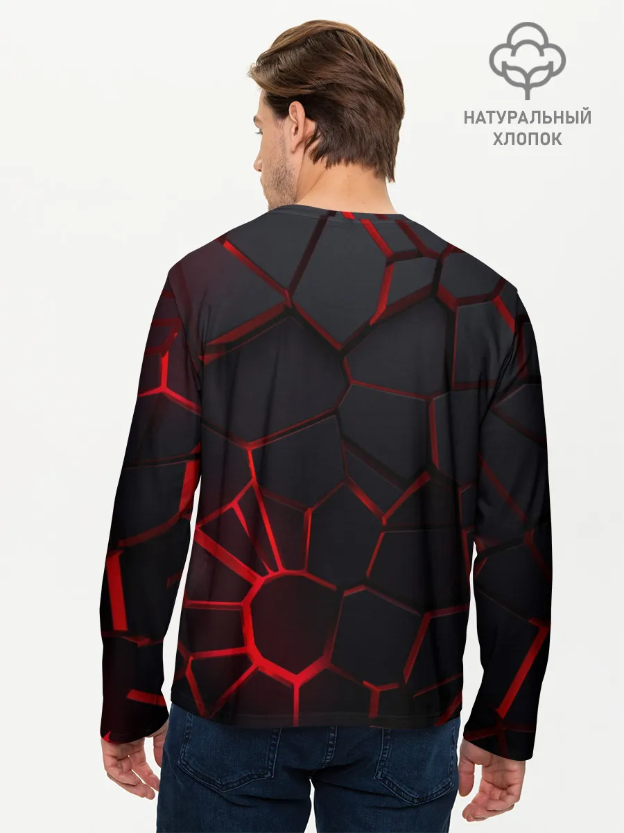 Мужской лонгслив базовый / Тойота 3D плиты с подсветкой