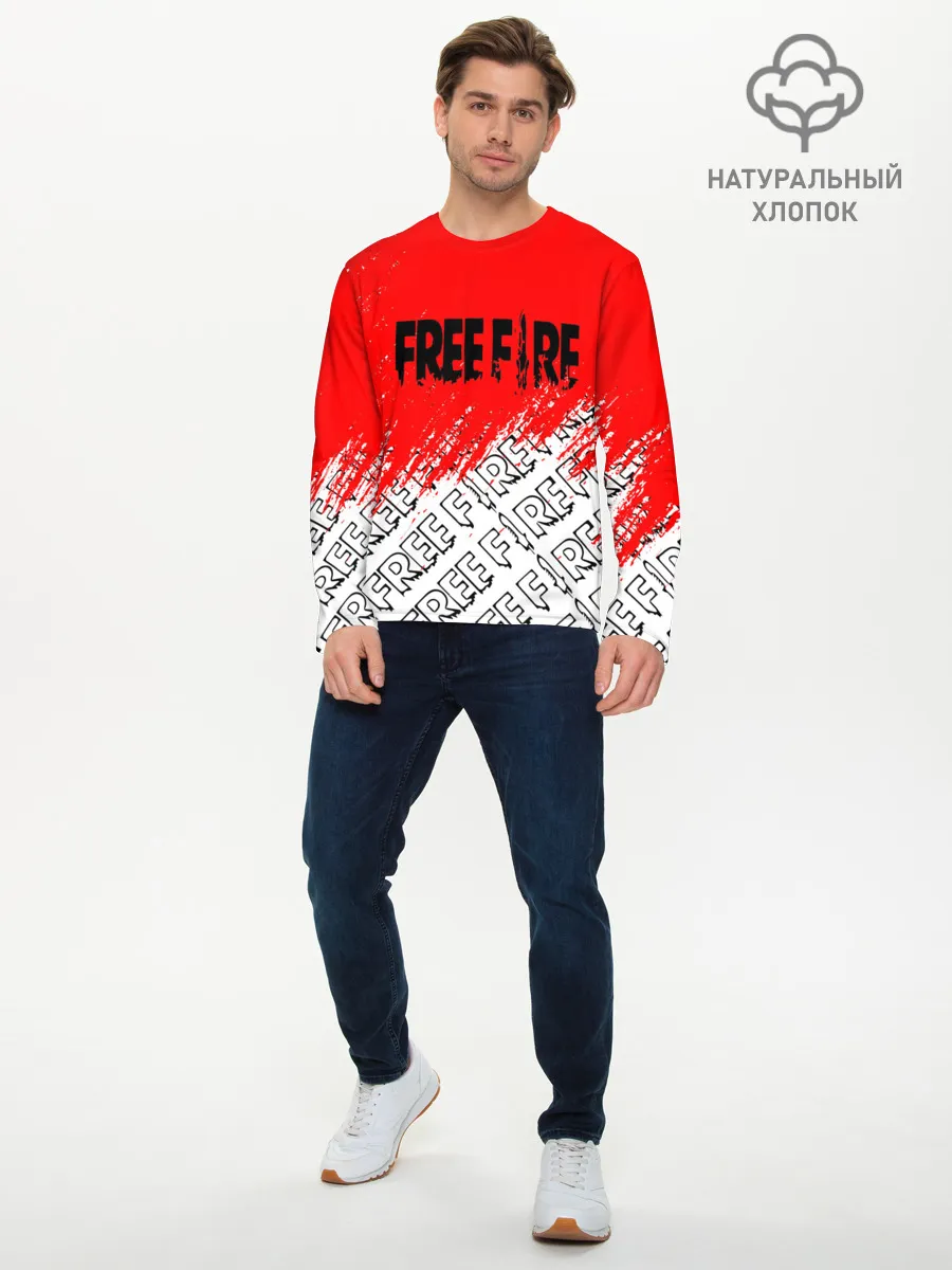 Мужской лонгслив базовый / фри фаер | День Booyah,