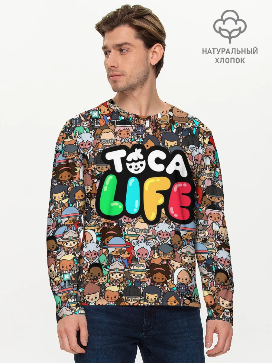 Мужской лонгслив базовый / Toca Boca game | Тока бока