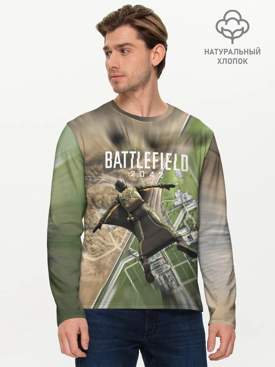 Мужской лонгслив базовый / ВЫСАДКА | BATTLEFIELD 2042