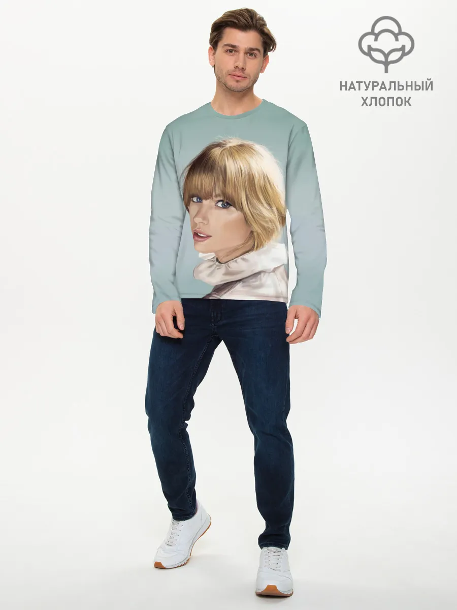 Мужской лонгслив базовый / Обворожительная Тейлор