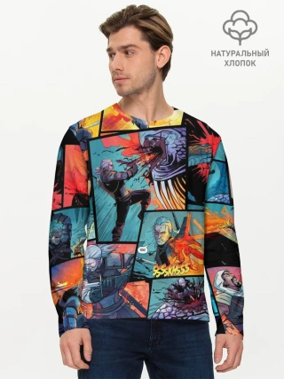 Мужской лонгслив базовый / Ведьмак / The Witcher