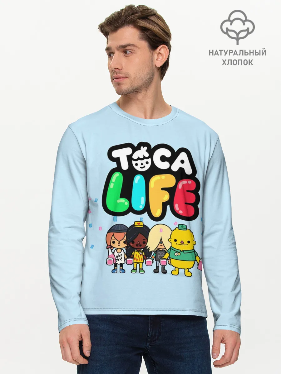 Мужской лонгслив базовый / Toca Boca | Тока бока праздник