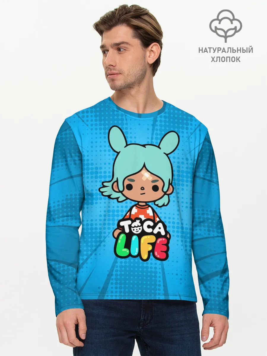 Мужской лонгслив базовый / Toca Boca game | Тока бока Рита