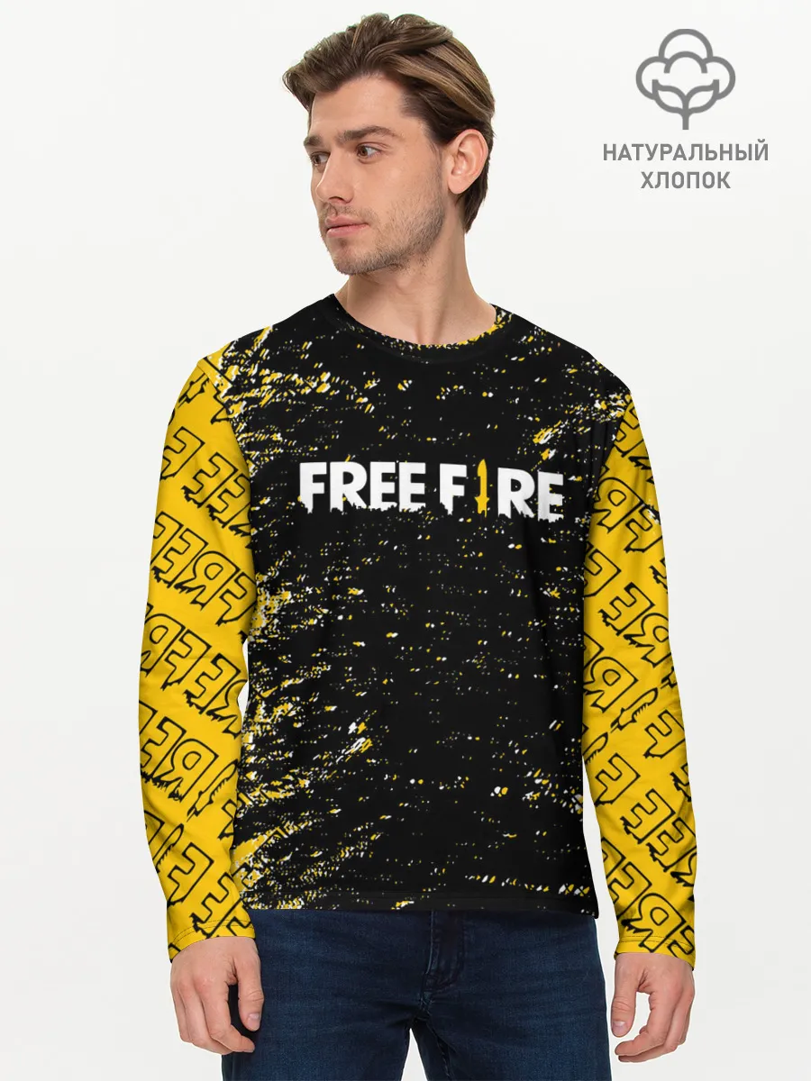 Мужской лонгслив базовый / garena | free fire,