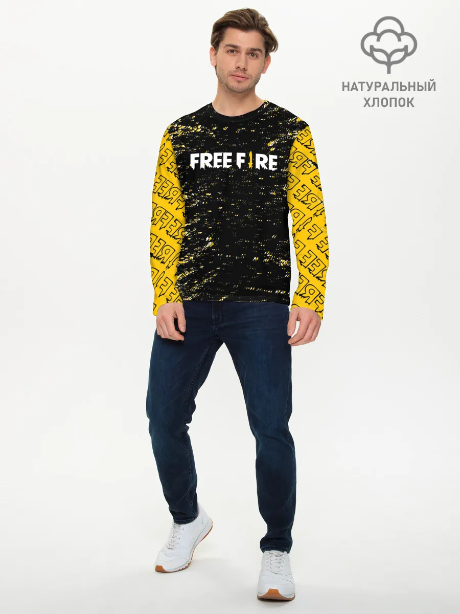 Мужской лонгслив базовый / garena | free fire,