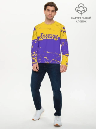 Мужской лонгслив базовый / Kobe Bryant - Los Angeles Lakers - NBA