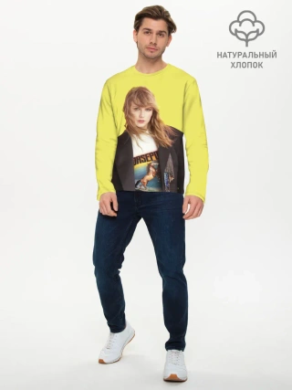 Мужской лонгслив базовый / Тэйлор на ветру