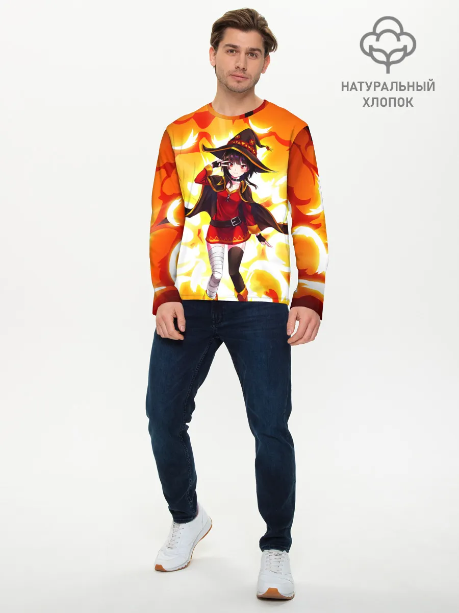 Мужской лонгслив базовый / MeguminKonoSuba