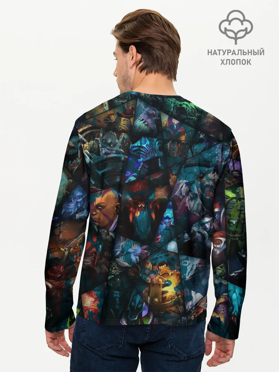 Мужской лонгслив базовый / Джаггернаут, ДОТА 2