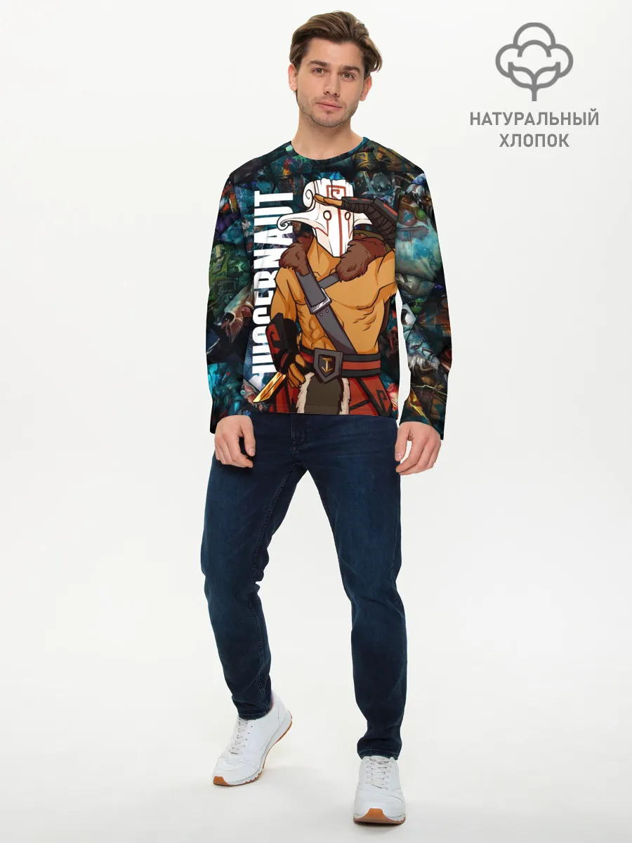 Мужской лонгслив базовый / Джаггернаут, ДОТА 2