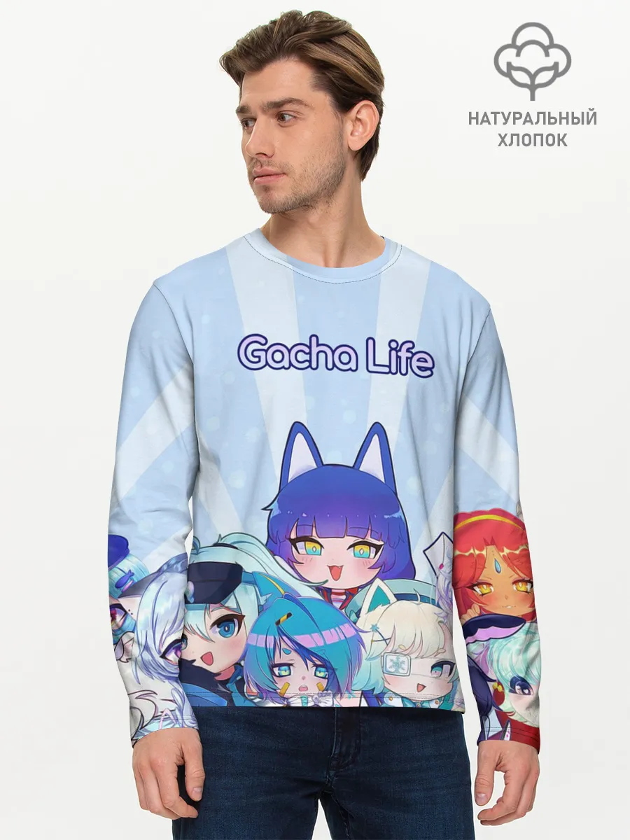 Мужской лонгслив базовый / Gacha Club Character