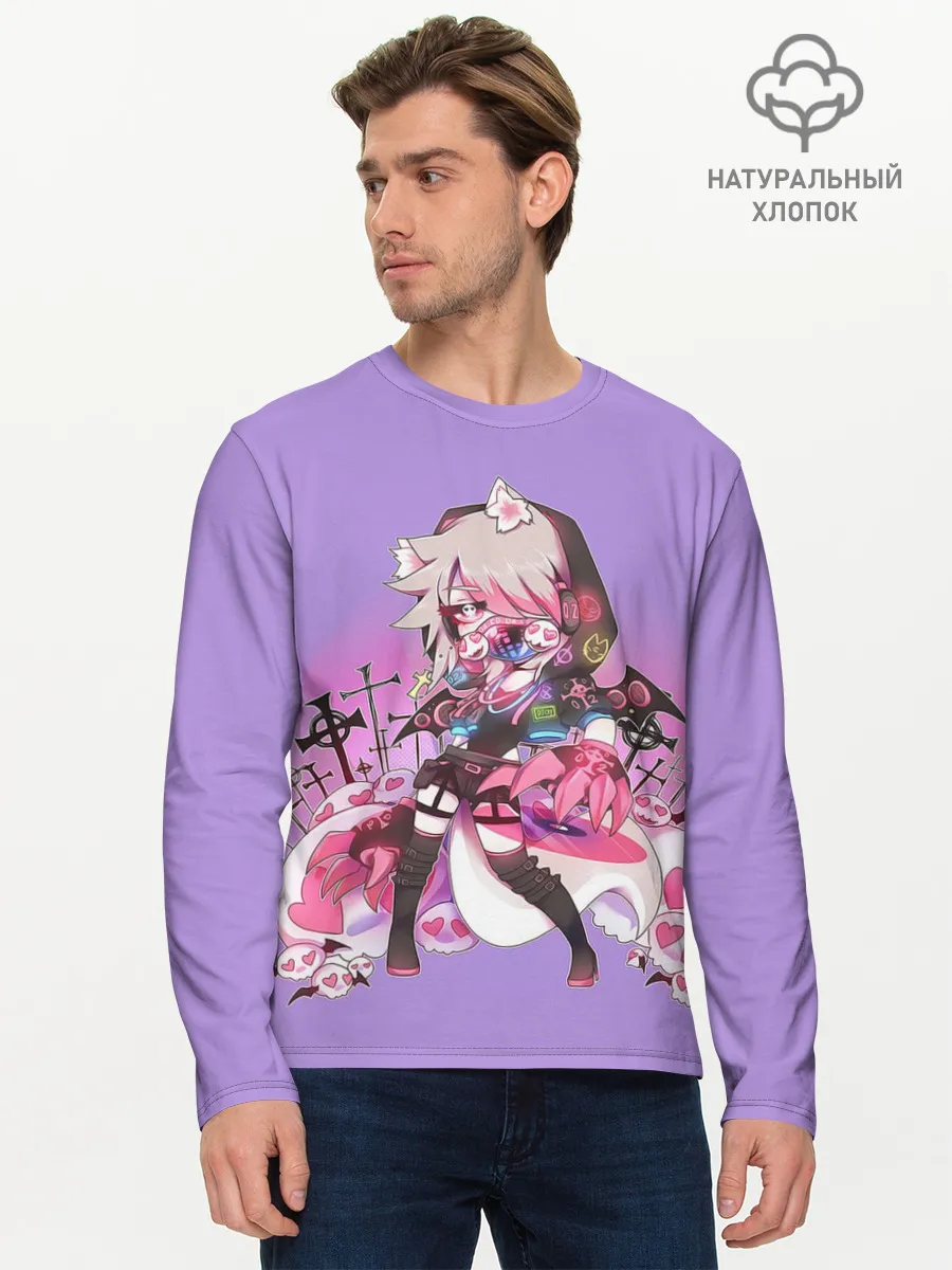 Мужской лонгслив базовый / Gacha Club DJ Cry