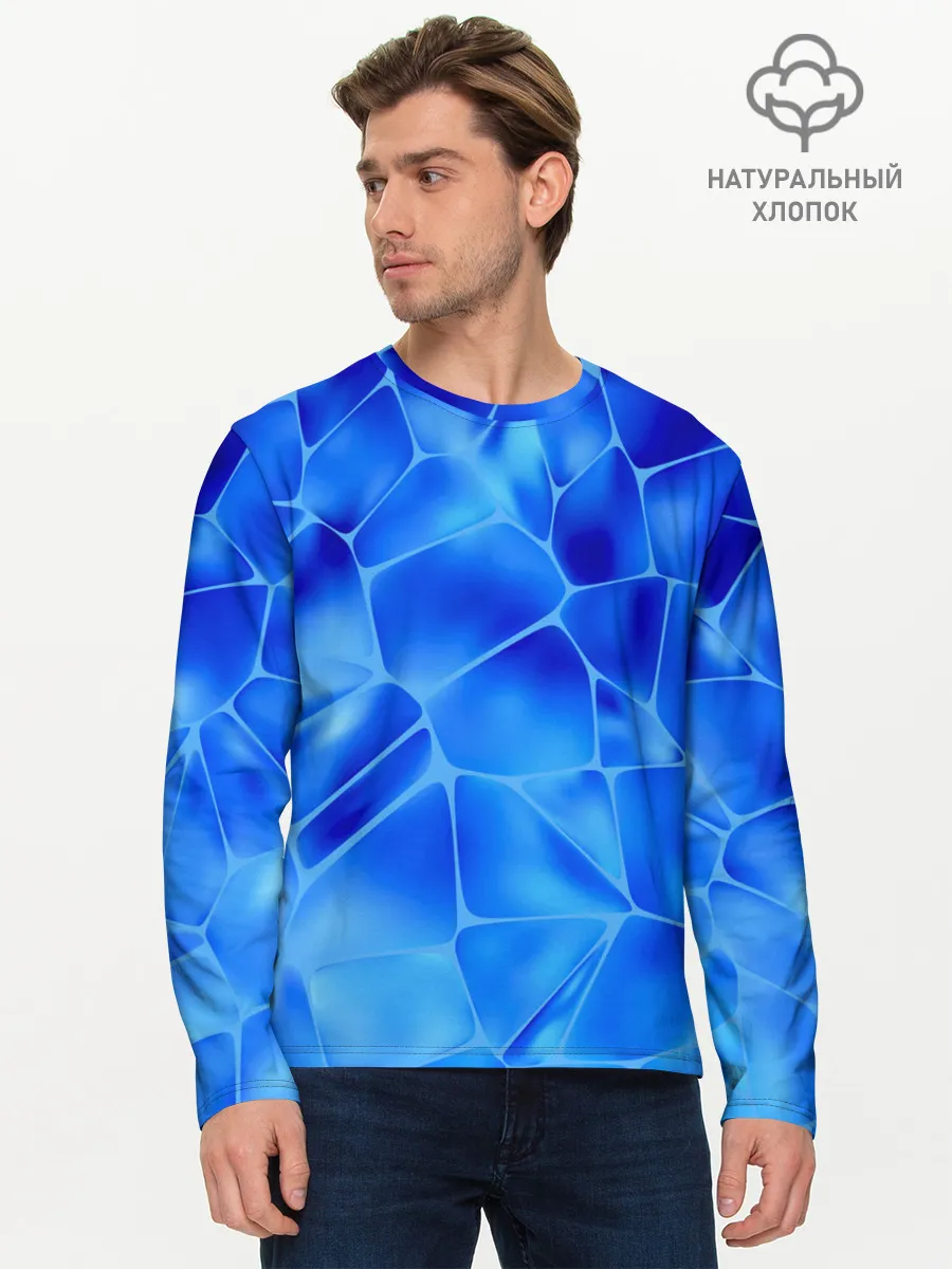 Мужской лонгслив базовый / Ice Under Water